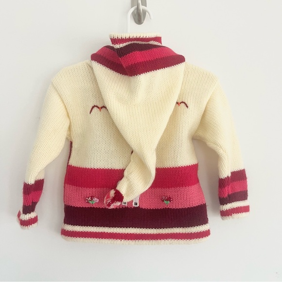 Gorgeous Handmade Fina Estampa Peru Collezione Baby Toddler ZipUp Sweater Knit 2 - Picture 6 of 10